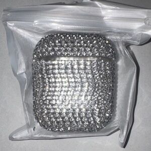 Silver Rhinestone AirPods Case Cover